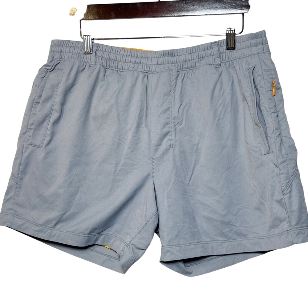 Birddogs Mens Gym Shorts Built-in Liner XXL Gray Athletic Running Training